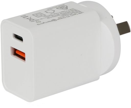 30W USB Wall Charger With QC3.0 And USB-PD White