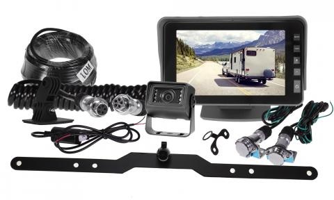 5 Inch Gator Dash/Windscreen Mount High Resolution Display Dual Reverse Camera Trailer Kit GX5TRKT