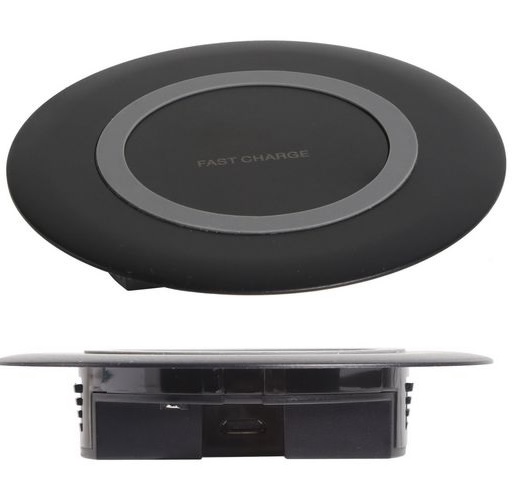 15W Recessed Mounted Wireless Charger Black