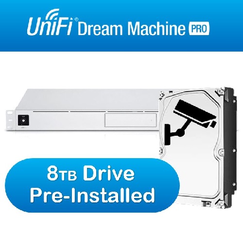 Ubiquiti UniFi Dream Machine Pro Includes Surveillance 8TB HDD Pre-Installed