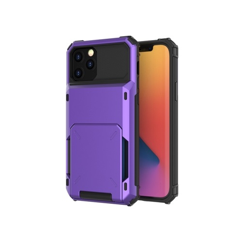 iPhone 12 Mini Protective Card Pocket Case Purple