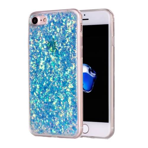iPhone 8 Glitter TPU Case Blue