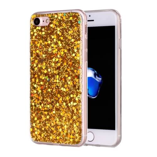 iPhone 8 Glitter TPU Case Gold