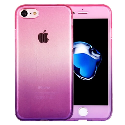 iPhone 8 Gradient TPU Case Magenta And Purple