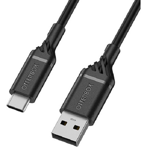 OtterBox USB-C To USB-A 1 Metre USB 2.0 Cable Black