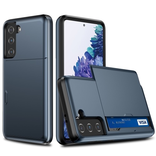 Samsung Galaxy S21 5G Case with Card Slot Dark Blue